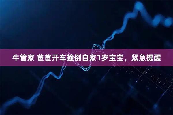 牛管家 爸爸开车撞倒自家1岁宝宝，紧急提醒